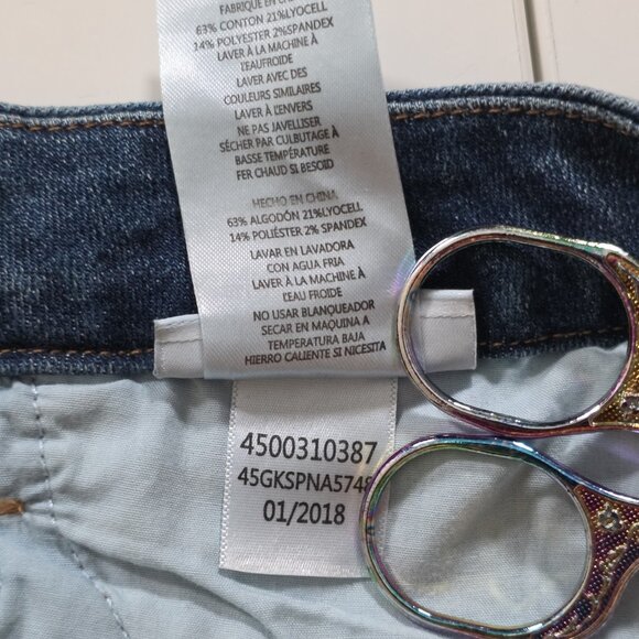 Joes Jeans Womens 28 Blue The Charlie High Rise Skinny Ankle Side Denim Braids - Picture 14 of 16